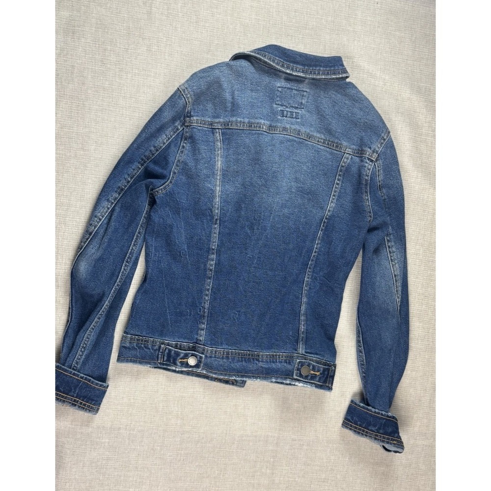 Universal Thread Jean Jacket Womens Size Small Button Front Dark Wash‎ Stretch - Picture 10 of 14
